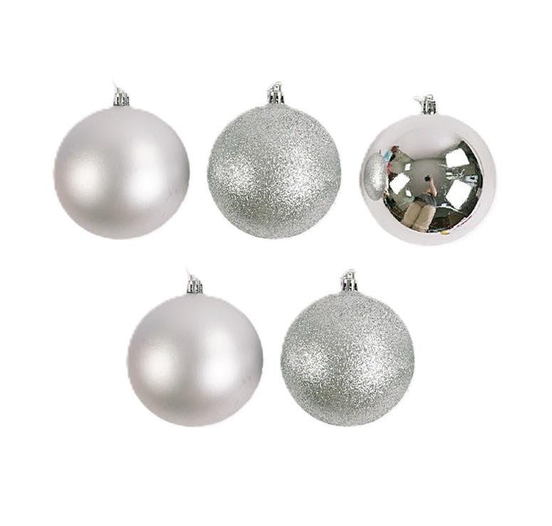 Елочные новогодние шарики 9741 пластиковые 7 см 5 шт. (609018)