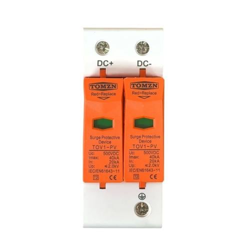 Пристрій захисту для сонячних електростанцій TOMZN TOV1-PV 2P DC Тип 2 500V 40 кА (36274054) Пристрій захисту для сонячних електростанцій TOMZN TOV1-PV 2P DC Тип 2 500V 40 кА (36274054)