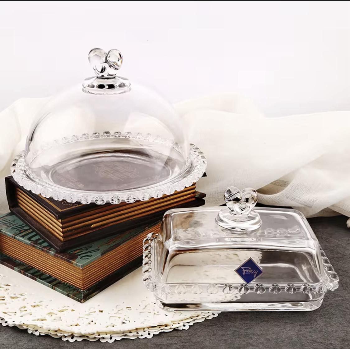 Блюдо стеклянное с крышкой Сердце любви 19 см (40166) - фото 3