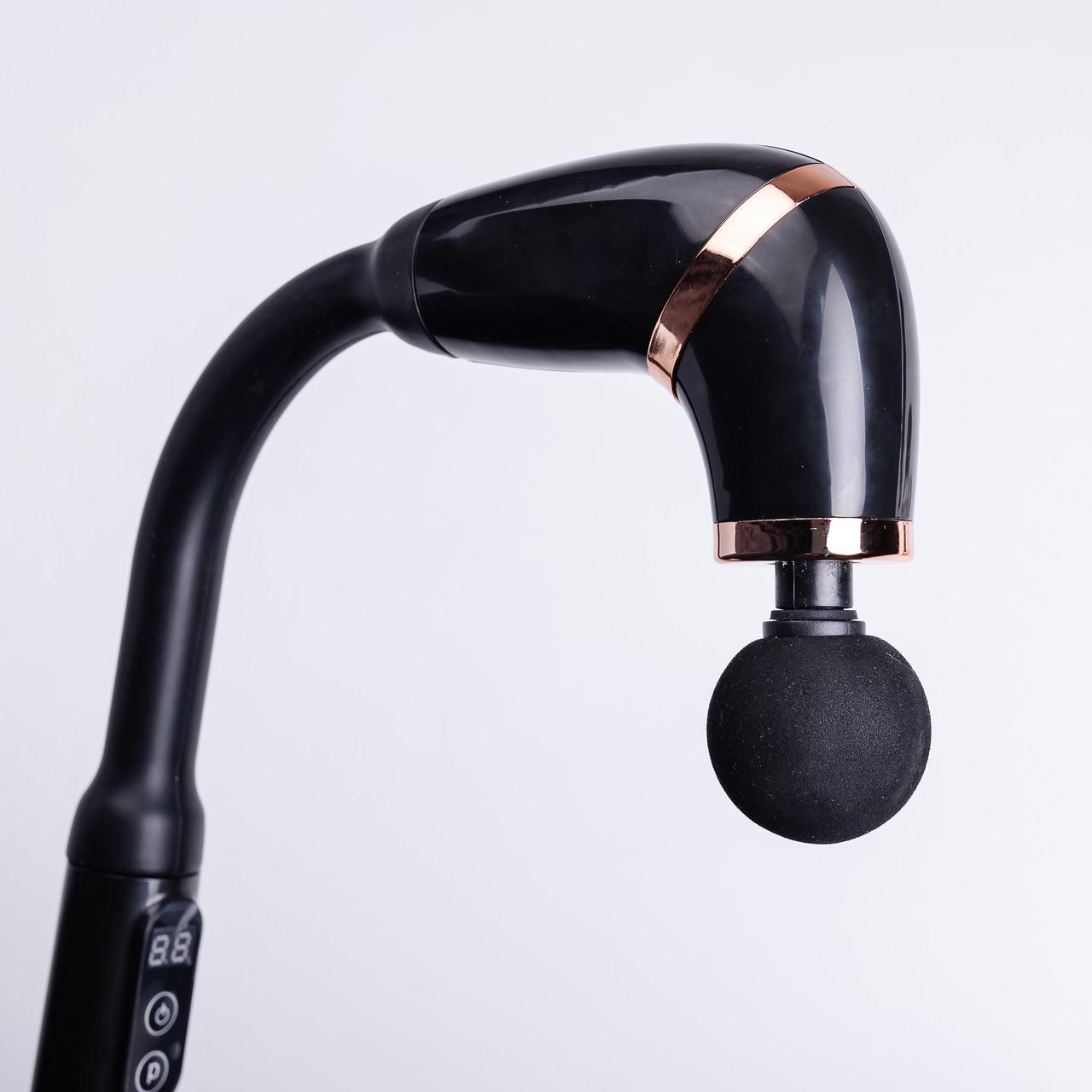 Массажер перкуссионный ручной аккумуляторный 17 Вт зарядка от USB до 3200 об/мин Черный (7213) - фото 2 Массажер перкуссионный ручной аккумуляторный 17 Вт зарядка от USB до 3200 об/мин Черный (7213) - фото 2