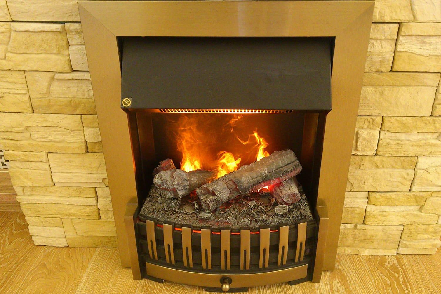 Электрокамин с обогревом Dimplex Danville Antique Brass - фото 3