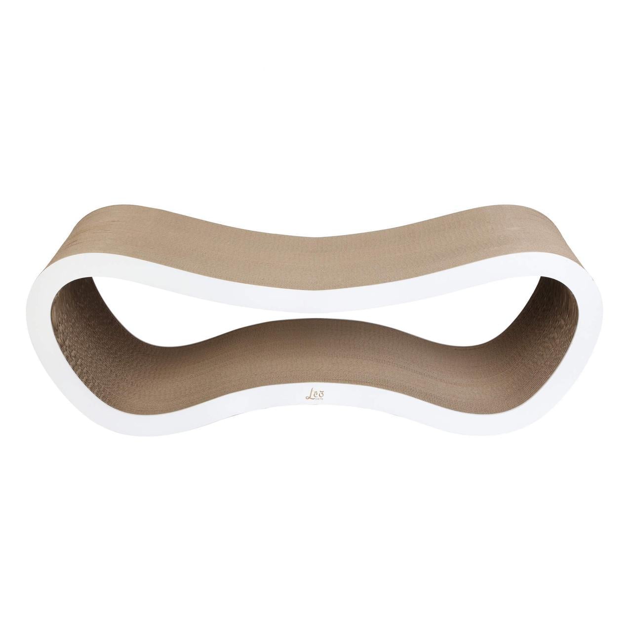 Лежанка когтеточка для кошек Leo Pets из гофрокартона 84х29х30 см White (1860476179)