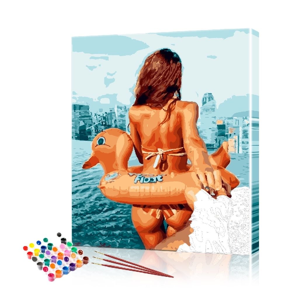 Картина по номерам ArtSale На пляже PBN0795 40х50 см