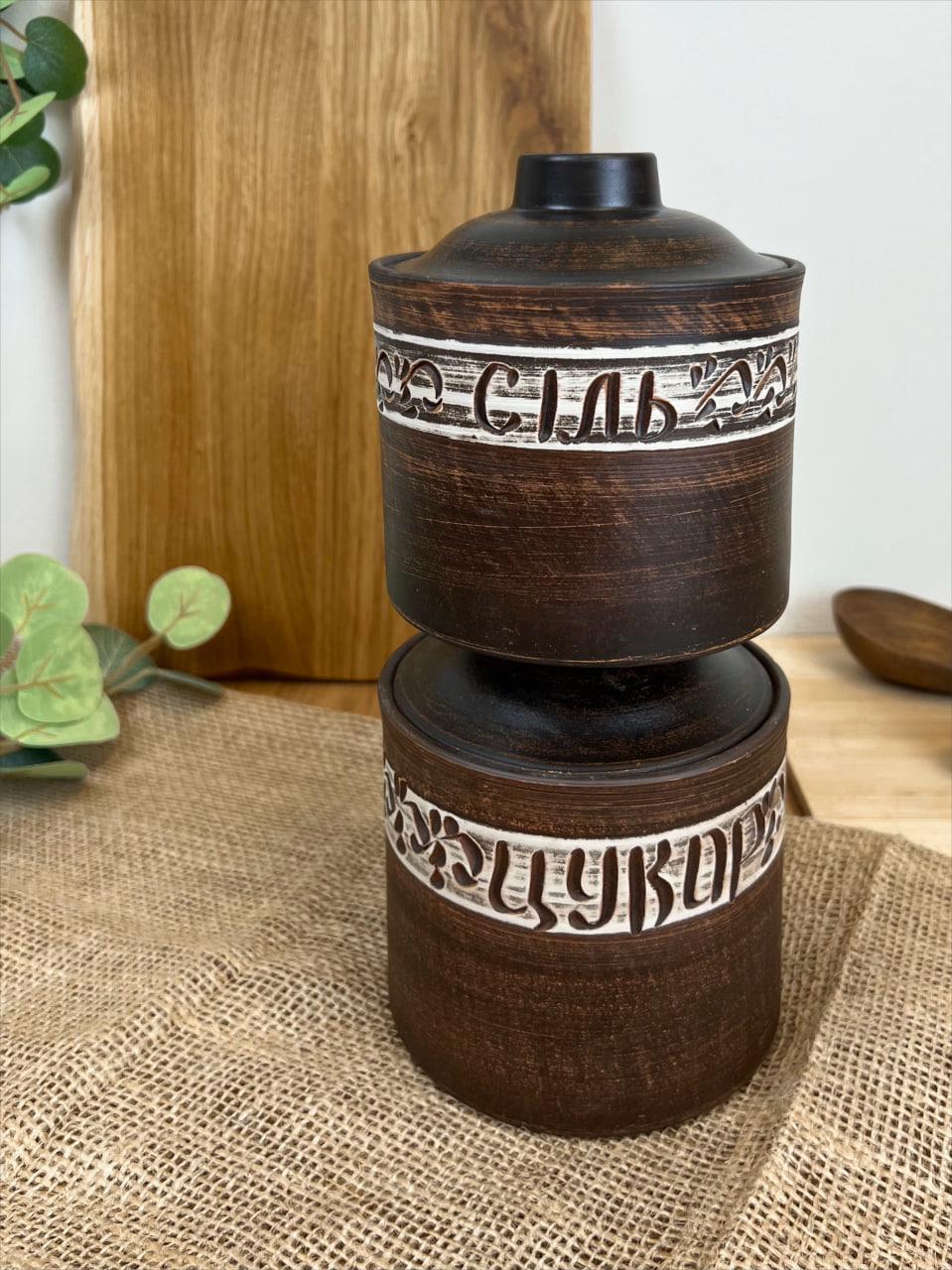 Набір для спецій керамічний ангоб глиняний 0,7 л (3001-30) - фото 4 Набір для спецій керамічний ангоб глиняний 0,7 л (3001-30) - фото 4