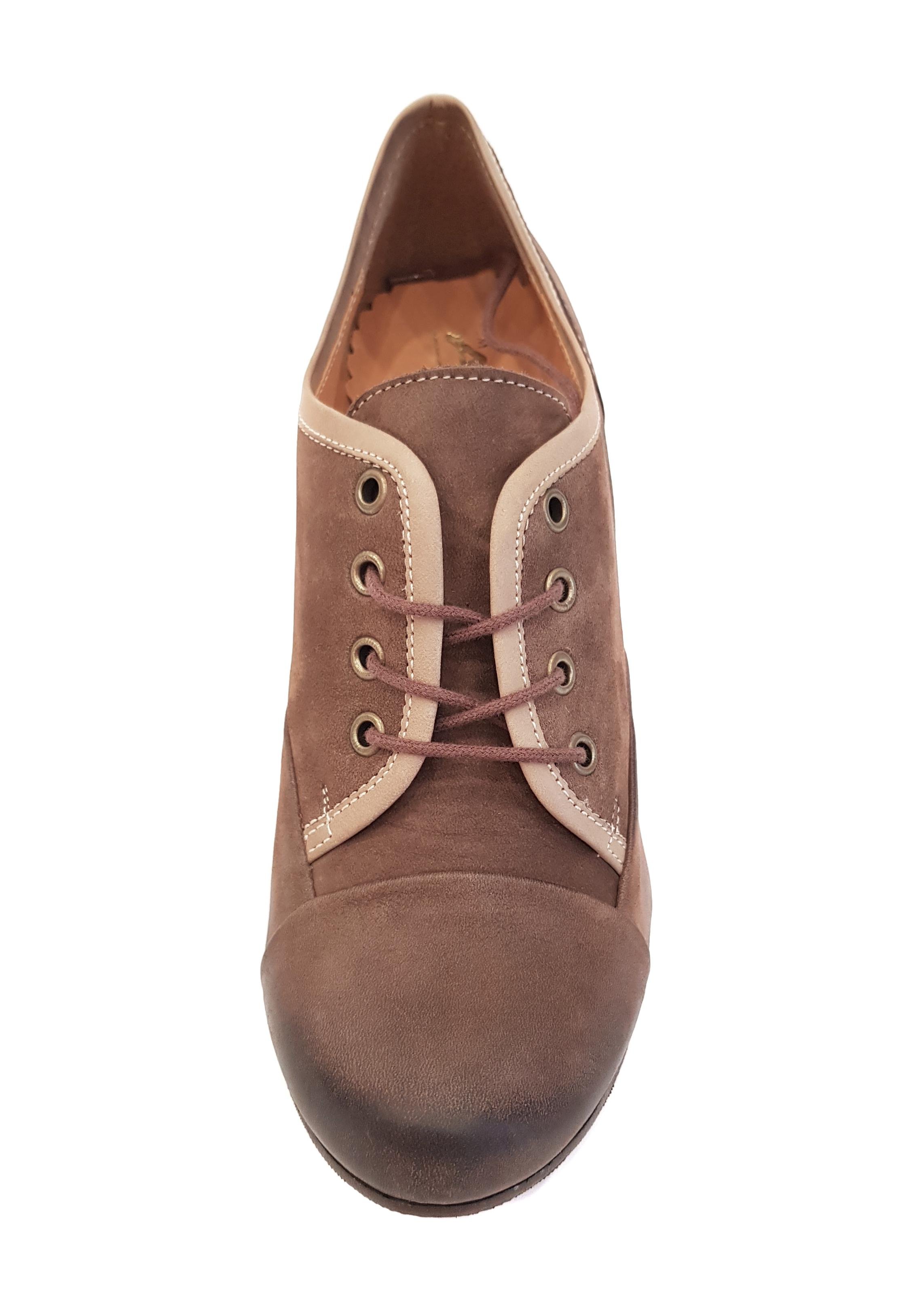 Туфли женские Aga 1147 из натуральной кожи р. 39 Коричневый (272-39) - фото 3 Туфли женские Aga 1147 из натуральной кожи р. 39 Коричневый (272-39) - фото 3