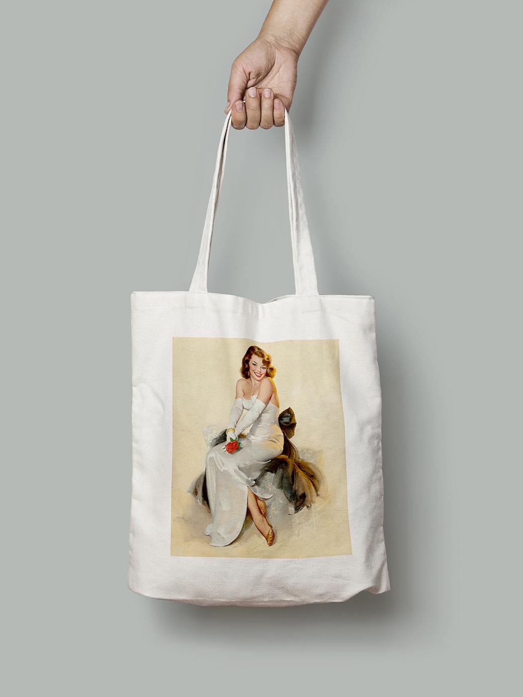 Эко-сумка Невеста шопер (pin_up_0020001_Bag)