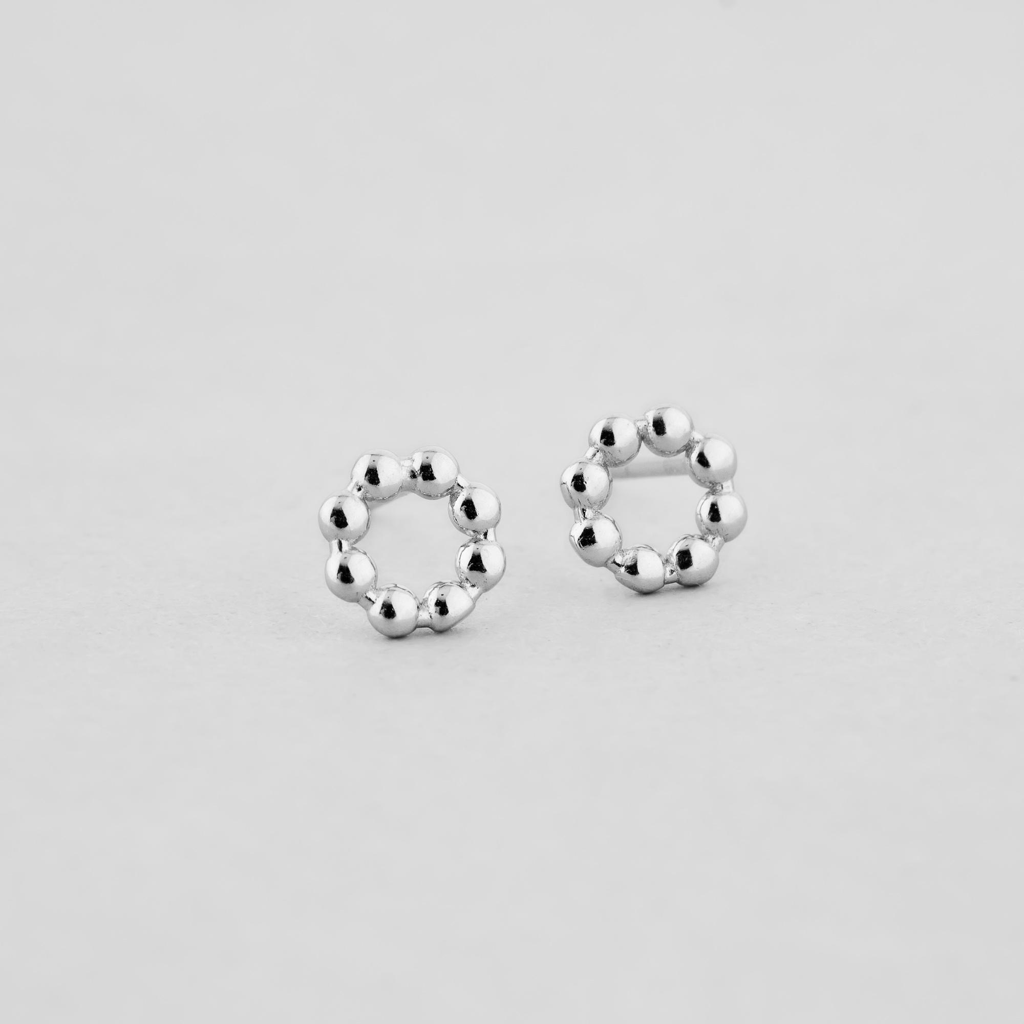 Серебряные серьги Minimal Универсальные (12443)