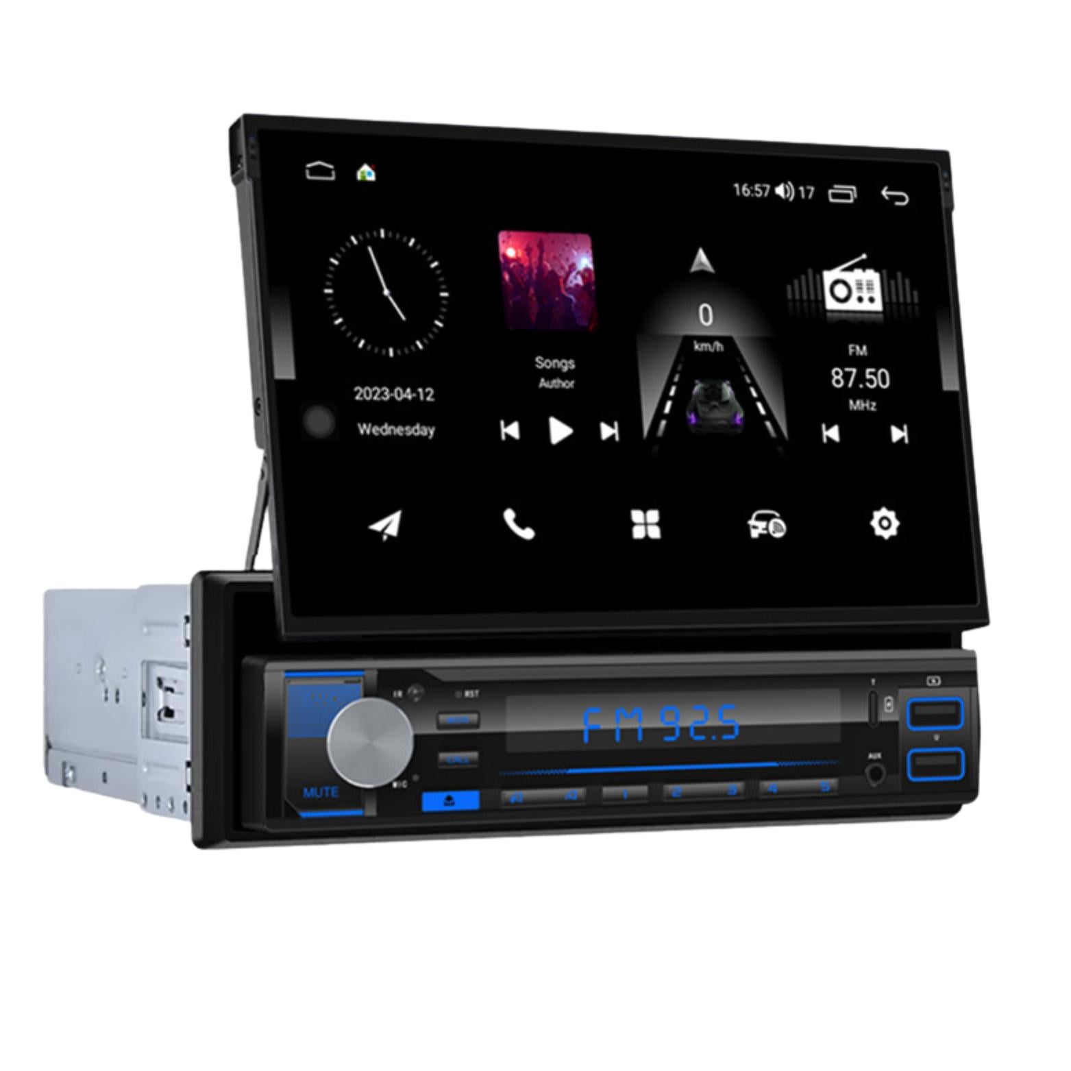 Автомагнитола Android с GPS модулем 1 Din c выездным экраном 7" (29164427)