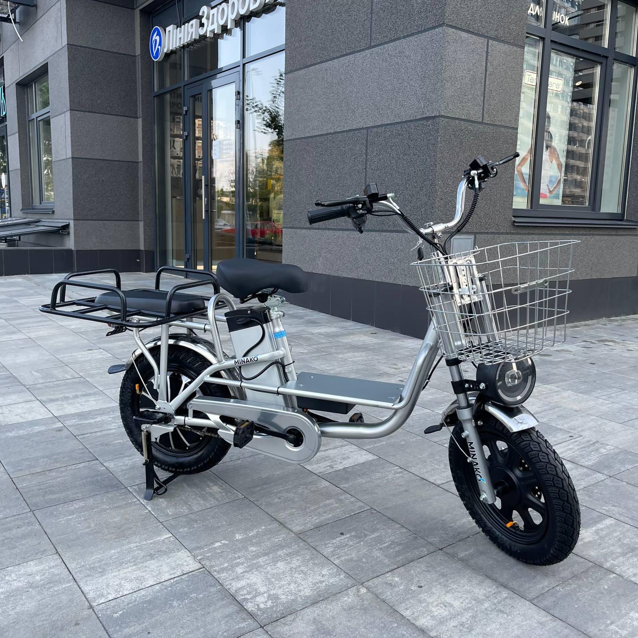 Електровелосипед Minako Monster 16" Chrome з підсиленим багажником (09865543) - фото 20 Електровелосипед Minako Monster 16" Chrome з підсиленим багажником (09865543) - фото 20