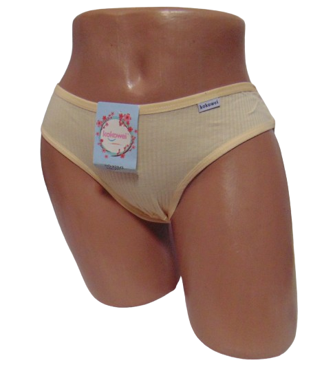 Труси жіночі Kokowei 2343 в рубчик L Бежевий (2174493811) Труси жіночі Kokowei 2343 в рубчик L Бежевий (2174493811)