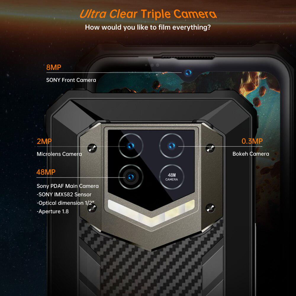 Смартфон Oukitel WP15 8/128Gb Black - фото 2 Смартфон Oukitel WP15 8/128Gb Black - фото 2