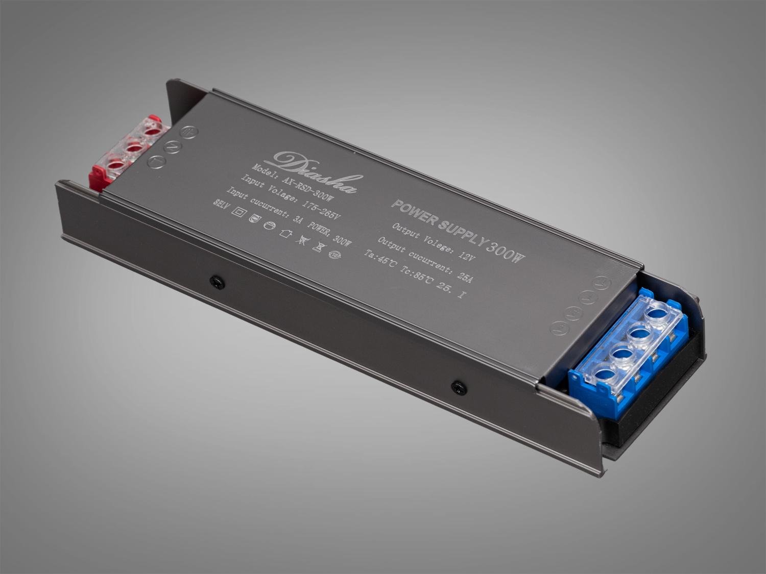 Блок живлення для LED стрічки 12 В 300 Вт 25А (PPF-S4-12 В-300w) - фото 2 Блок живлення для LED стрічки 12 В 300 Вт 25А (PPF-S4-12 В-300w) - фото 2