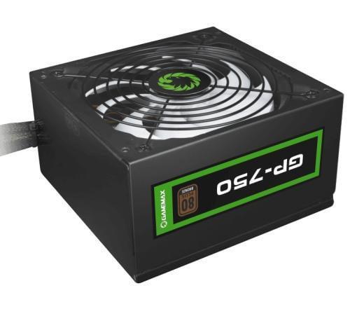 Блок питания 750 Вт, GameMax GP-750, черный, 80+ Bronze, Active PFC, 14 см, 3xMolex / 7xSATA / 4x6+2-pin / 1x4+4-pin / 1x20+4-pin,