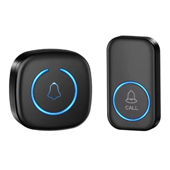 Дзвінок дверний Ezhen бездротовий 60 мелодій Чорний (EZHEN-BL)