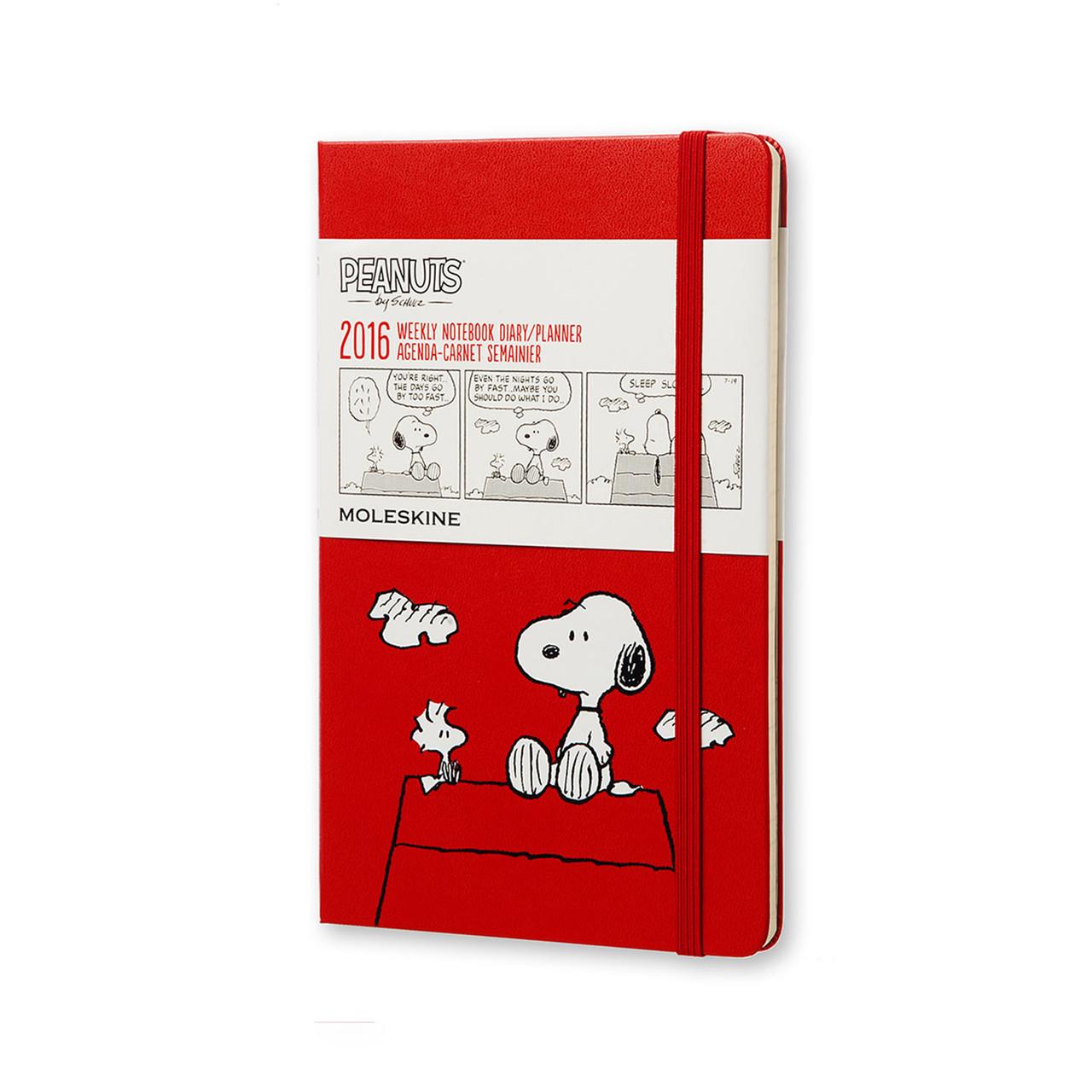 Блокнот Moleskine Limited Peanuts средний 240 страниц в линейку 13х21 см Красный