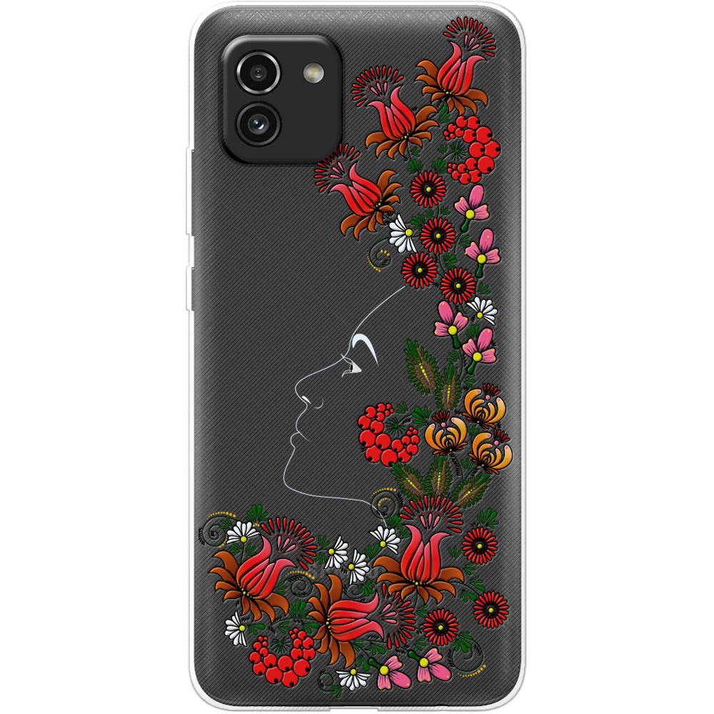 Чохол  BoxFace Samsung Galaxy A03 (A035) 3D Ukrainian Muse Прозорий силікон (44031-bk64-44031)