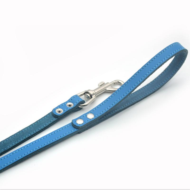 Повідець для собак і котів Zoo-hunt Весна шкіряний 1,4/120 см Блакитний - фото 2 Повідець для собак і котів Zoo-hunt Весна шкіряний 1,4/120 см Блакитний - фото 2