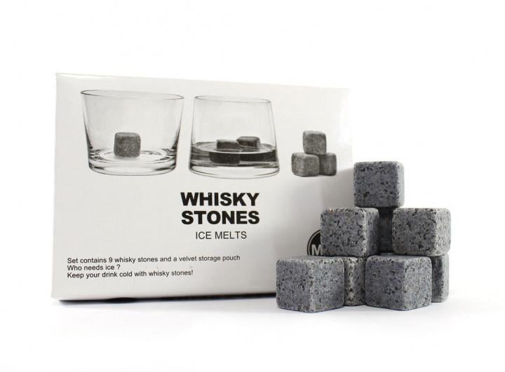 Камни для виски Whiskey Stone с мешочком для хранения 9 шт.