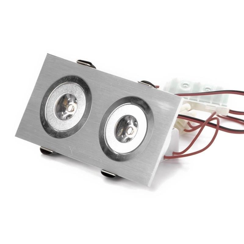 Светильник точечный LED-107/2W BA IP40 Brush Aluminium 45'