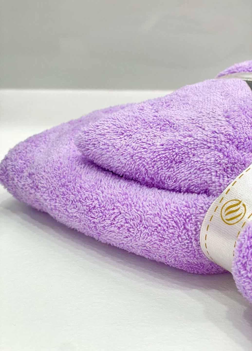 Комплект однотонних рушників мікрофібру 2 шт. (21-8) - фото 2