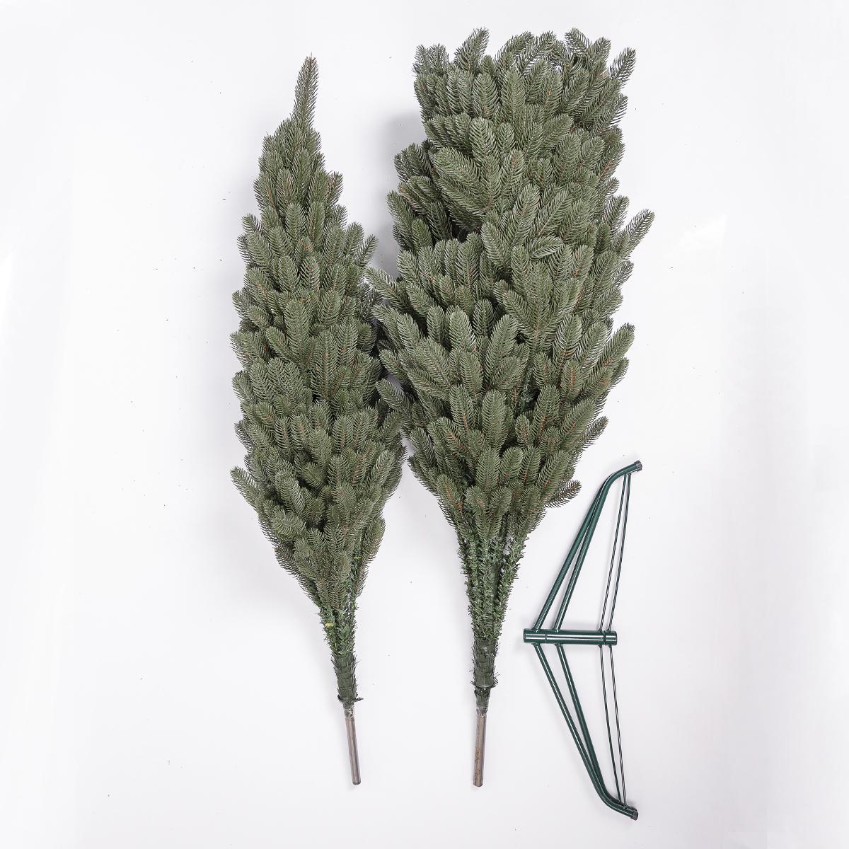 Штучна ялинка лита Буковельська V28 з металевою підставкою 2,10 м Зелений (NYT15017) - фото 7