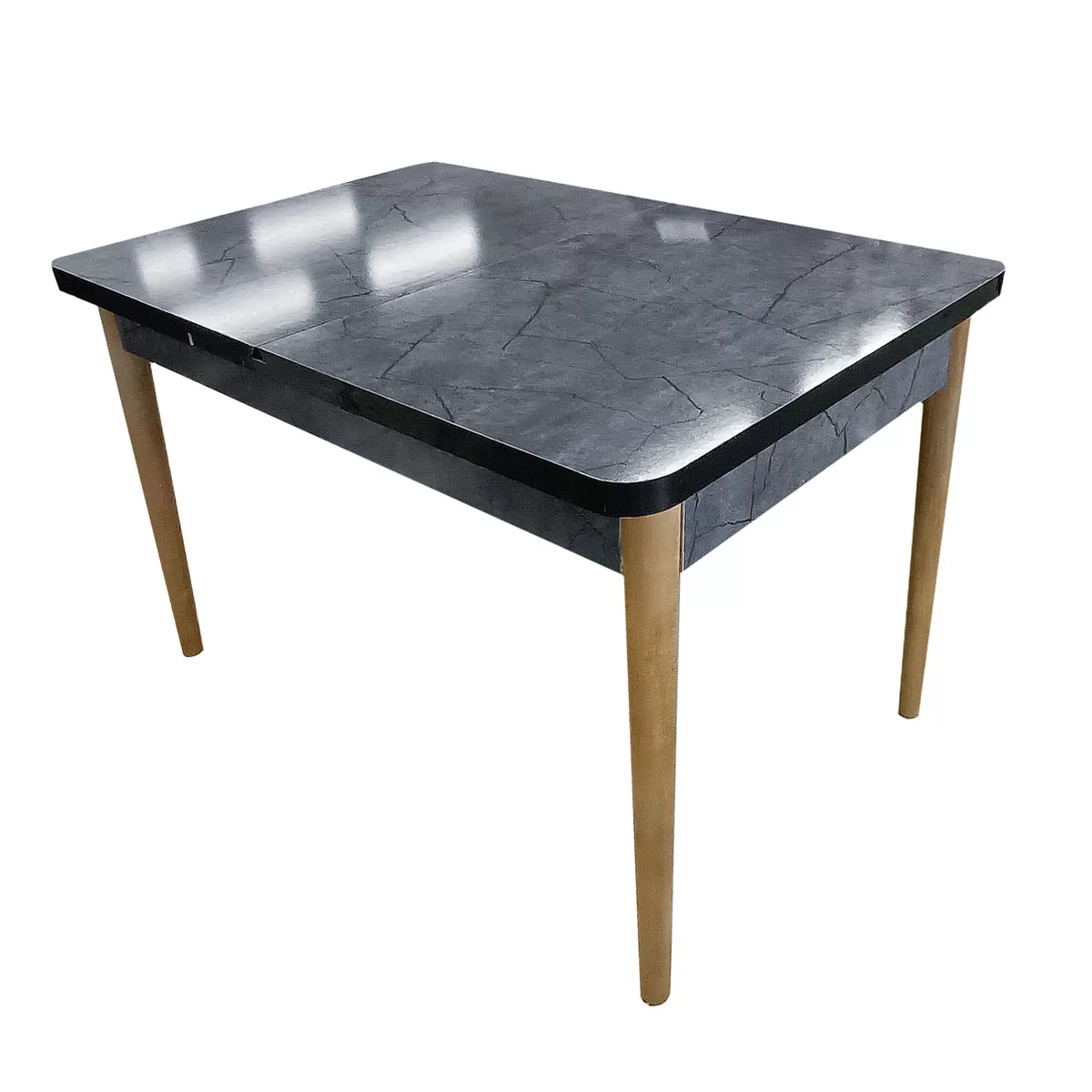 Обідній стіл для кухні Canaru 132/170 см Антрацитовий (YA96675)