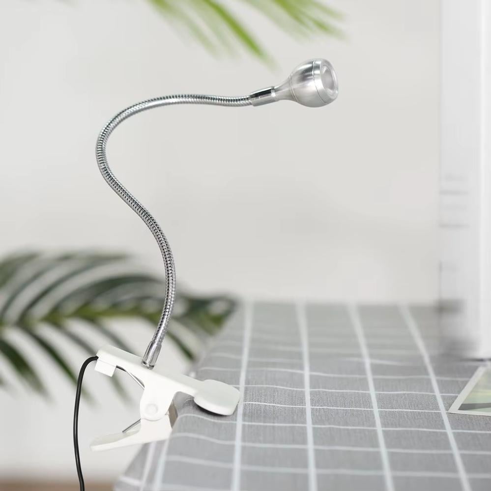 Лампа для маникюра UV 5 Вт на гибкой ножке с прищепкой Белый (120.1690) - фото 4 Лампа для маникюра UV 5 Вт на гибкой ножке с прищепкой Белый (120.1690) - фото 4