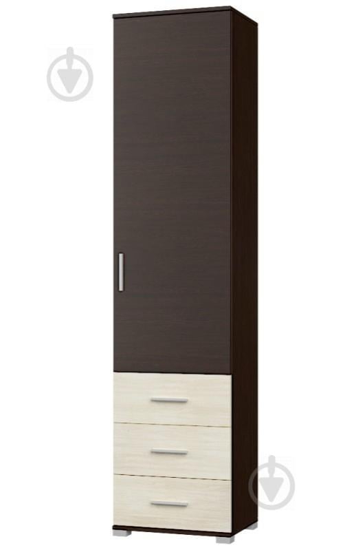 Шкаф-пенал закрытый с ящиками Эверест Бриз-17 венге + дуб молочный  (EVR-2273)