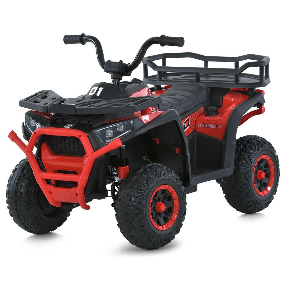 Детский электроквадроцикл Bambi Racer M 6127EBLR-3 24V с кожаным сиденьем/EVA-колесами/Bluetooth (26137718)