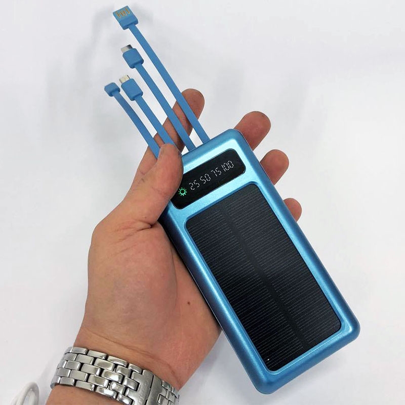 Повербанк UKC Solar 8285 із сонячною панеллю 10000 mAh Blue (13465959) - фото 10