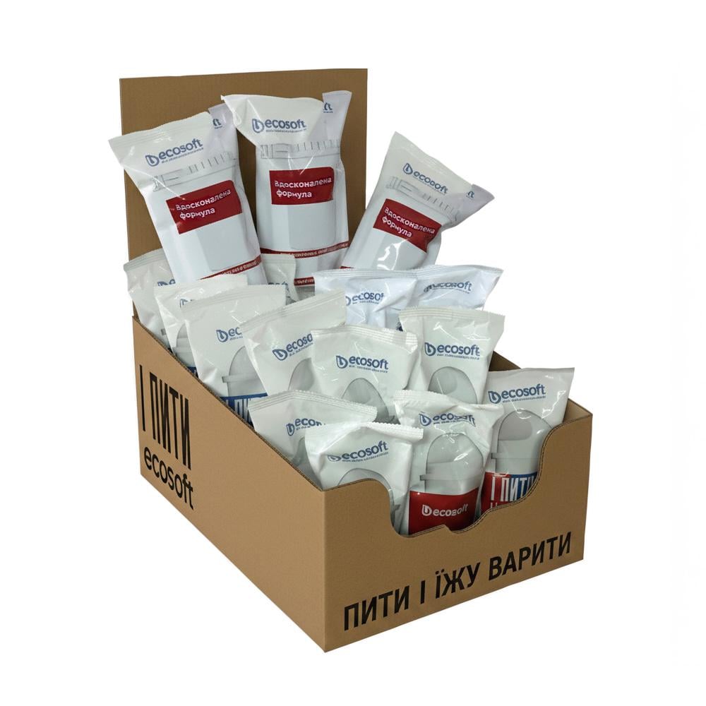 Комплект картриджей Ecosoft для фильтров-кувшинов Аквафор (3 штуки) - фото 4 Комплект картриджей Ecosoft для фильтров-кувшинов Аквафор (3 штуки) - фото 4