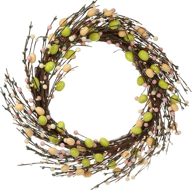 Венок декоративный Пасхальный из искусственных материалов 49 см