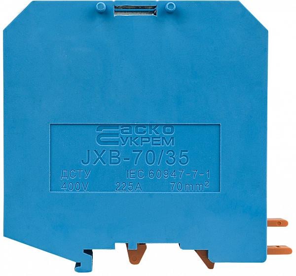 Клемма винтовая наборная АСКО-Укрем JXB 70/35 225А 70 мм2 х 75х21х76 мм Синий (A0130010106) Клемма винтовая наборная АСКО-Укрем JXB 70/35 225А 70 мм2 х 75х21х76 мм Синий (A0130010106)