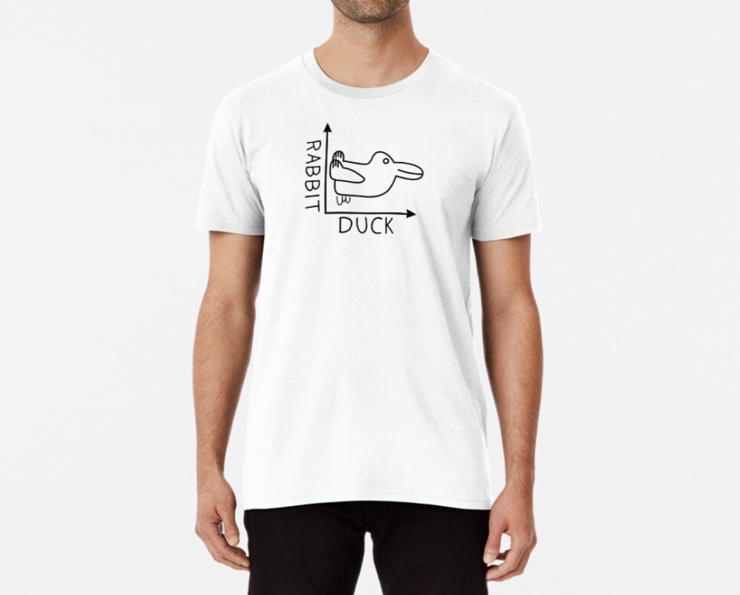 Футболка мужская Stedman с принтом Rabbit Duck L Белый (ПН126-9)