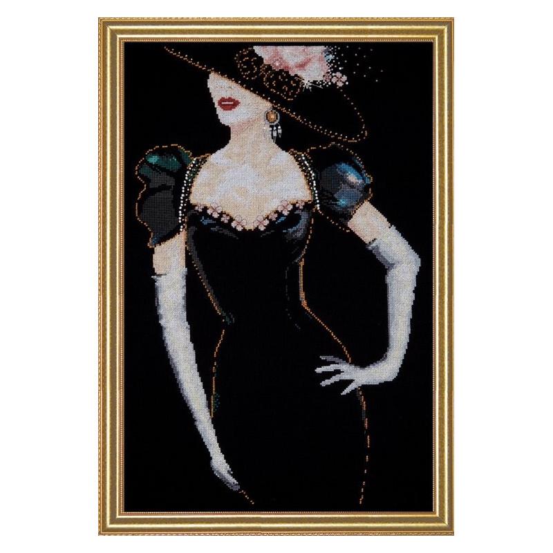 Набор для вышивания крестиком Design Works 2783 Lady in Black (22931)