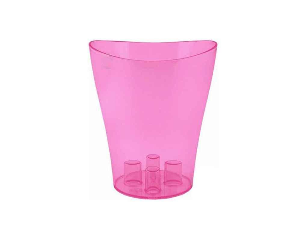 Горщик для квітів Алеана 2 л для орхідей Ніка 16х19 см Малиновий/Прозорий (861668) - фото 1 Горщик для квітів Алеана 2 л для орхідей Ніка 16х19 см Малиновий/Прозорий (861668) - фото 1