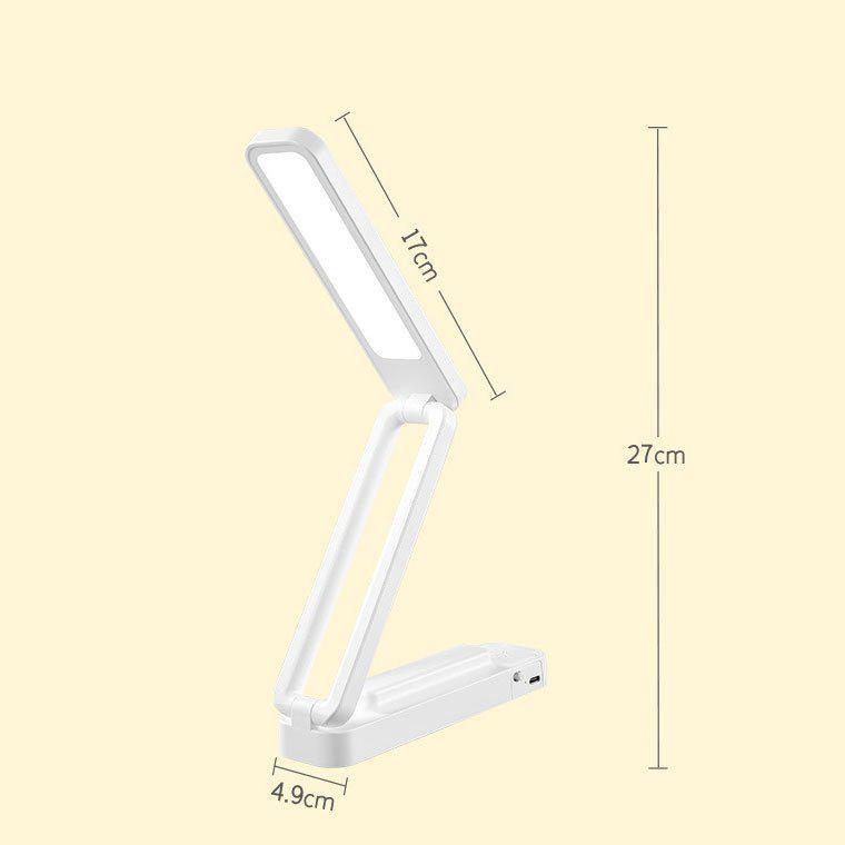 Настольная светодиодная LED лампа трансформер складная аккумуляторная Розовый (MS-12679) - фото 4