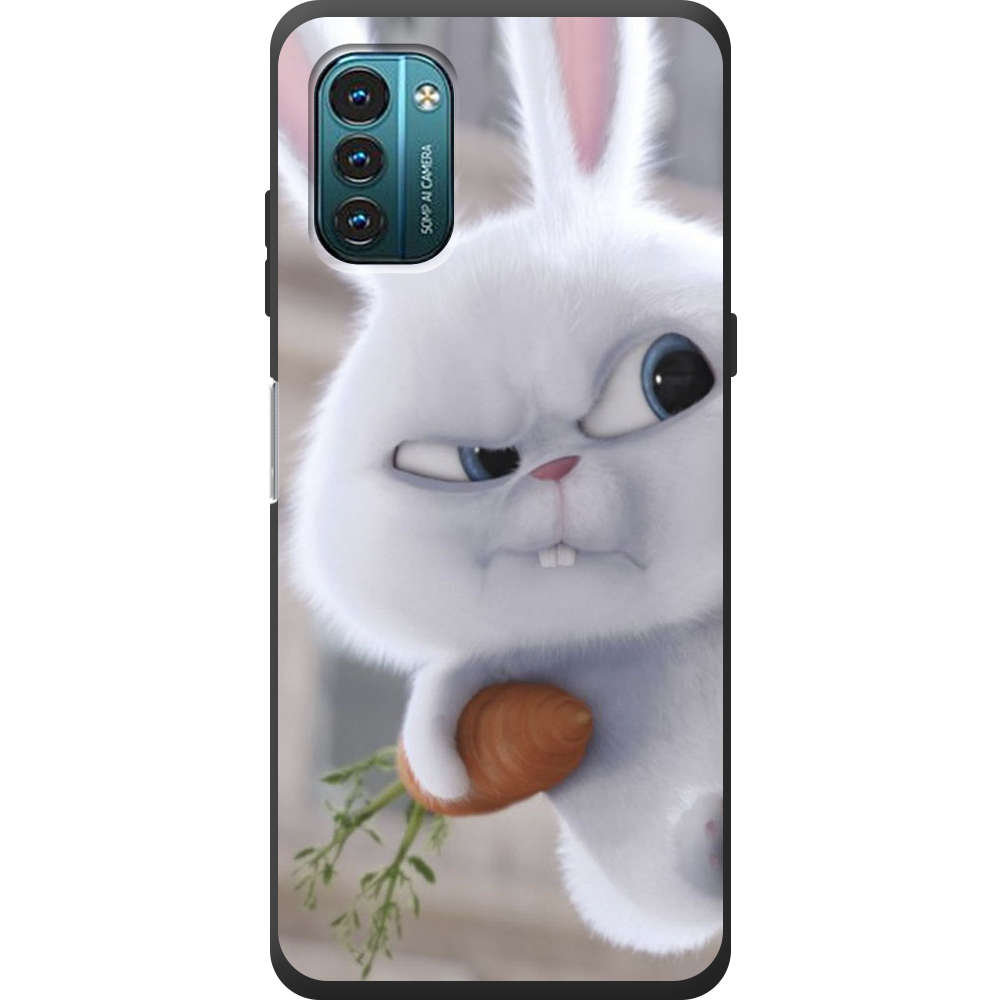 Чехол BoxFace Nokia G21 Rabbit Snowball Черный силикон (44288-up1116-44291)