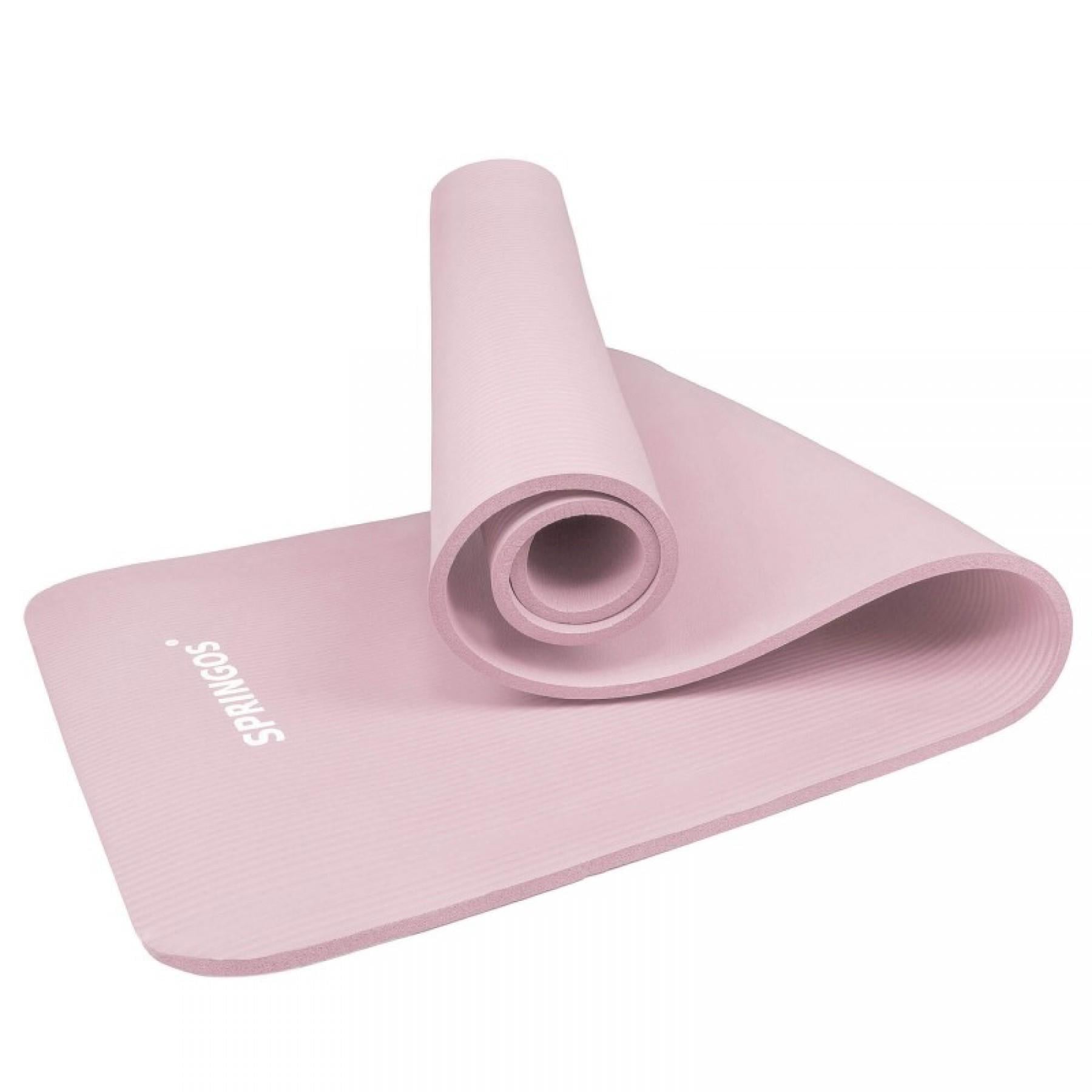 Коврик для фитнеса Springos NBR 1,5 см Pink (YG0040)