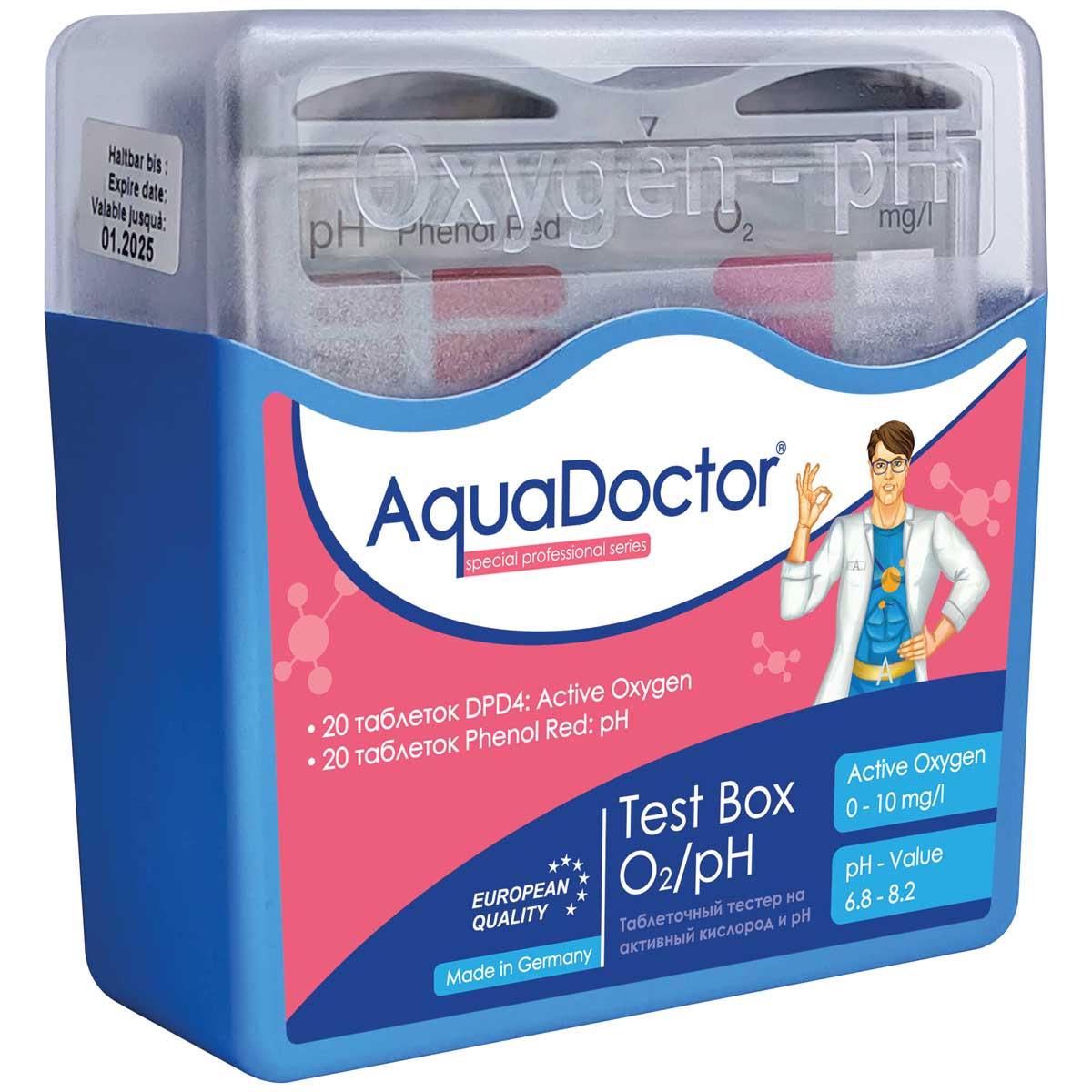 Тестер для бассейнов AquaDoctor Test Box O2/pH (38875) - фото 2