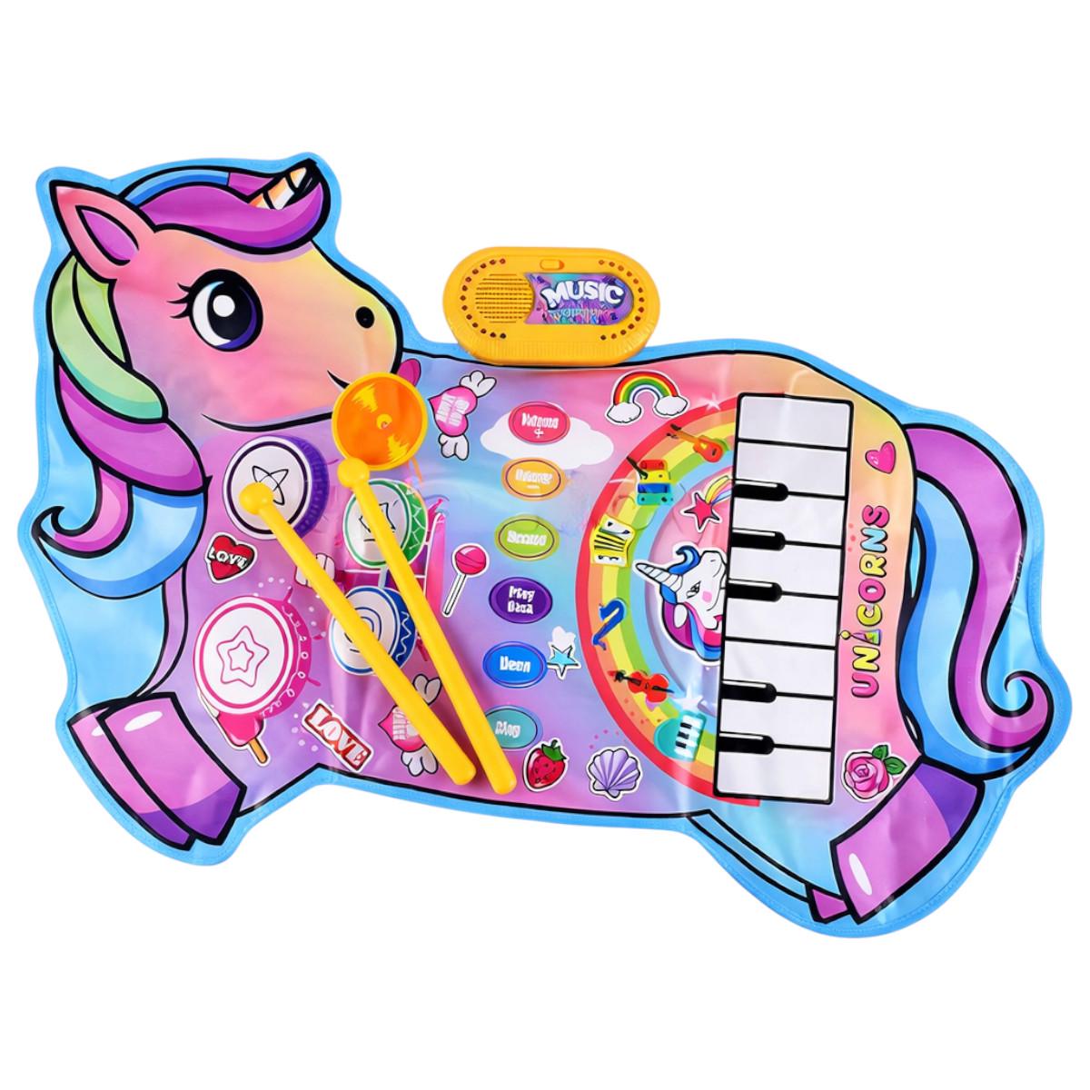 Килимок дитячий музичний Music Blanket 2в1 іграшка зі звуками для дітей (YYD-07)