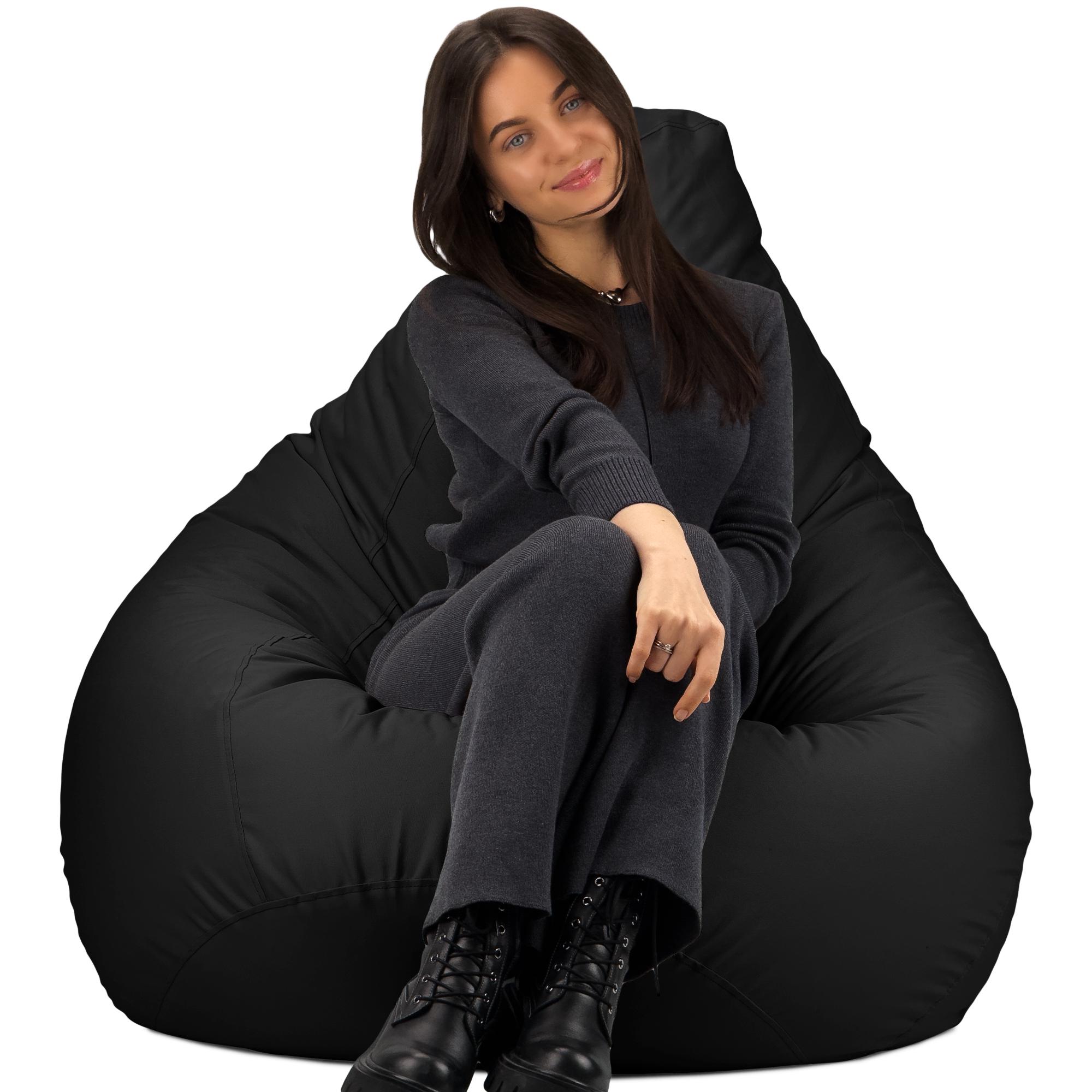 Кресло-мешок Студия Комфорта Груша оксфорд флекс 150х100 см Черный (901230) - фото 2 Кресло-мешок Студия Комфорта Груша оксфорд флекс 150х100 см Черный (901230) - фото 2