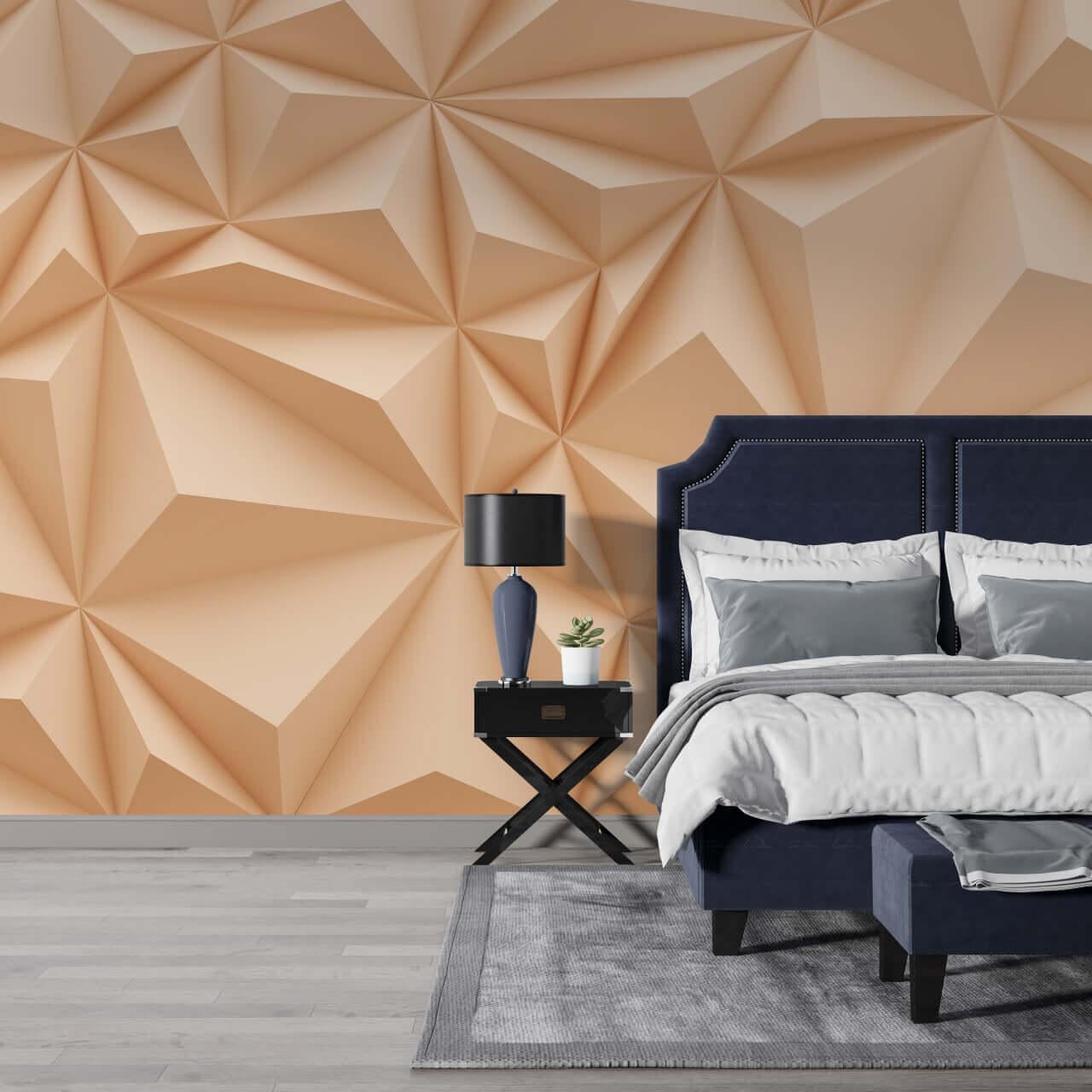 Фотообои флизелиновые Styleo Print-walls 3D Персиковая абстракция 0134 300х200 см (Pw-0134)