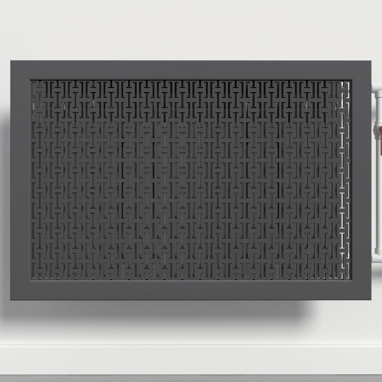 Решетка-экран на батарею SMARTWOOD 900 мм Графит (R20493106)