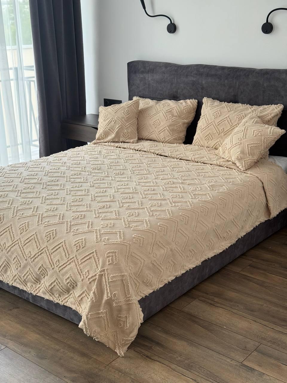 Покривало Бйорк 240x250 см Бежевий (23743-4-240x250cm) - фото 8