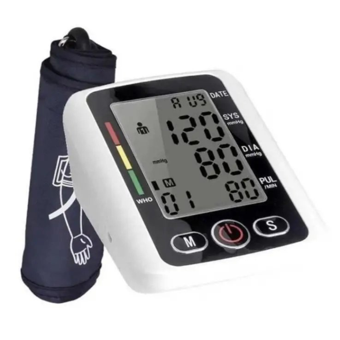Тонометр плечевой Electronic Blood Pressure Monitor KM-210 автоматический с дисплеем (EBPM-01-White) - фото 2