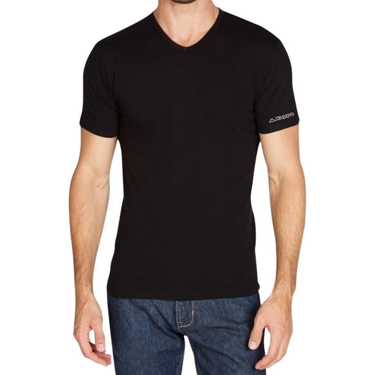 Футболка Kappa T-SHIRT MEZZA MANICA SCOLLO V K1315 Nero XL Черный (57380-53)