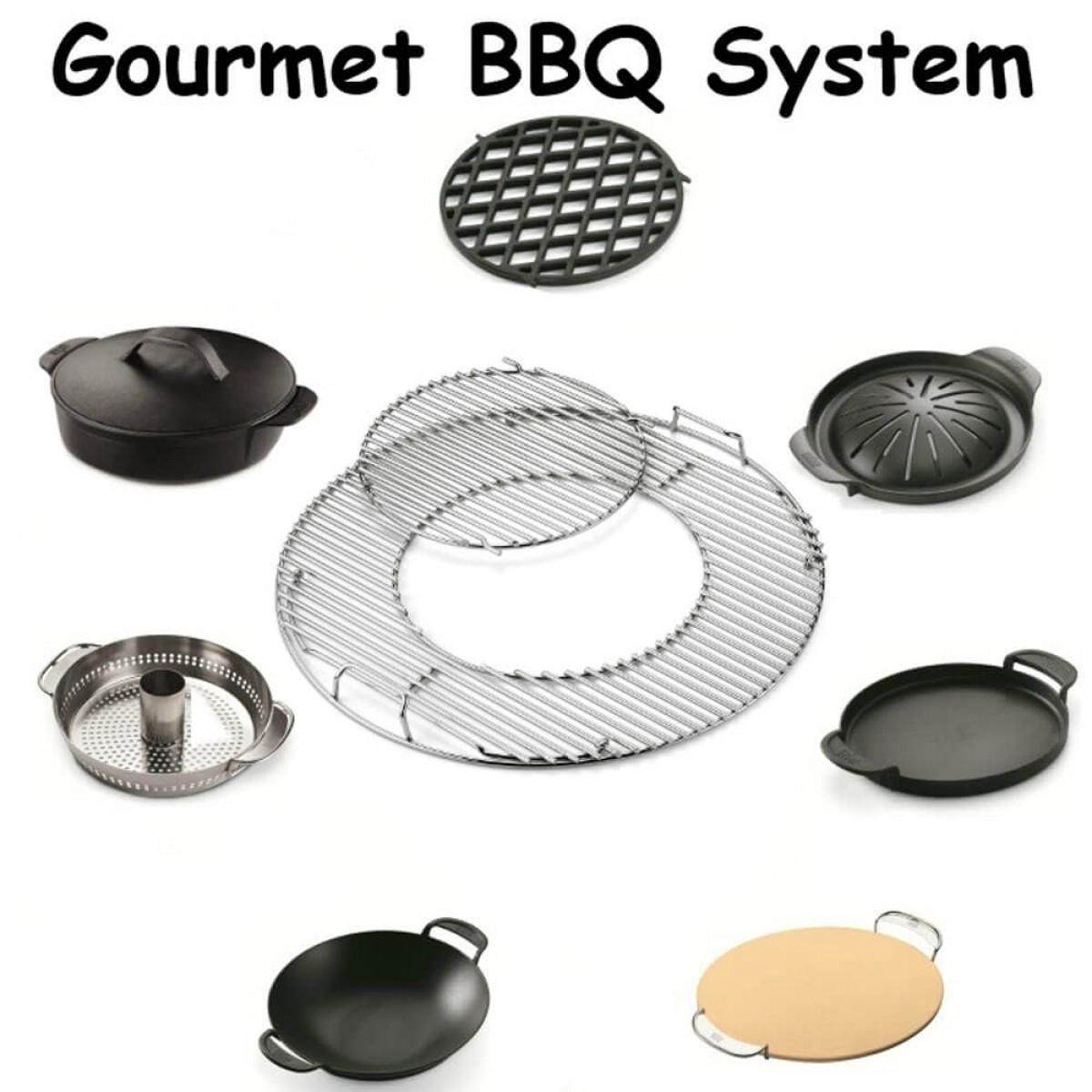 Решетка комбинированная WEBER Gourmet BBQ System для угольного гриля Ø 57 см (8835) - фото 3 Решетка комбинированная WEBER Gourmet BBQ System для угольного гриля Ø 57 см (8835) - фото 3