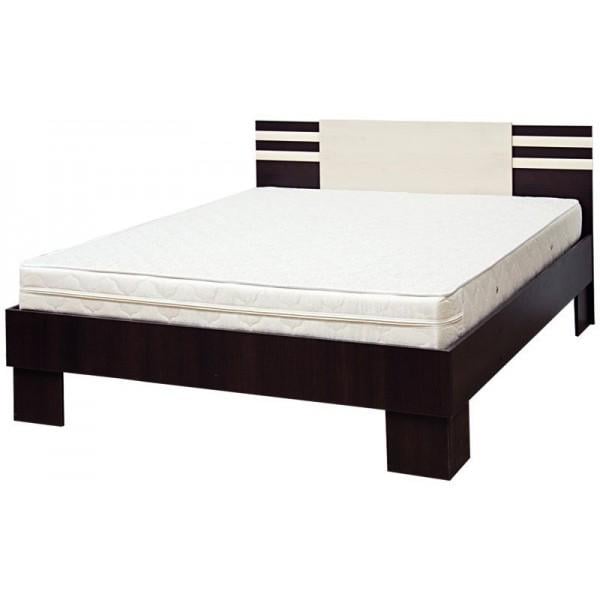 Кровать двуспальная 180х200 см Світ Меблів Элегия из ДСП с ламелевым каркасом Лимба Шоколад Клен (5214) Кровать двуспальная 180х200 см Світ Меблів Элегия из ДСП с ламелевым каркасом Лимба Шоколад Клен (5214)