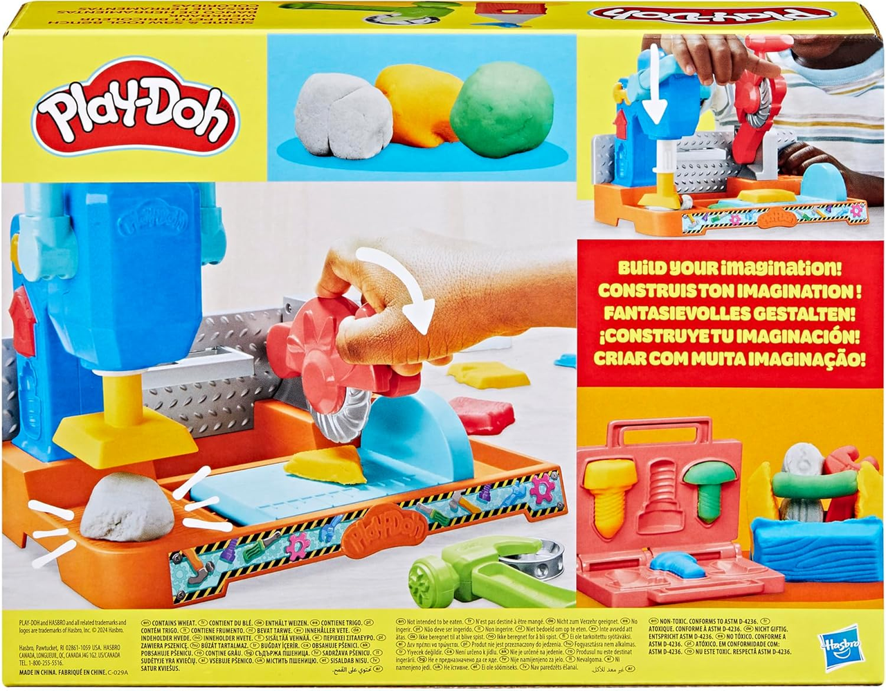 Набір для ліплення Play-Doh Hasbro верстат з інструментами для штампування та розпилювання (F9141) - фото 2